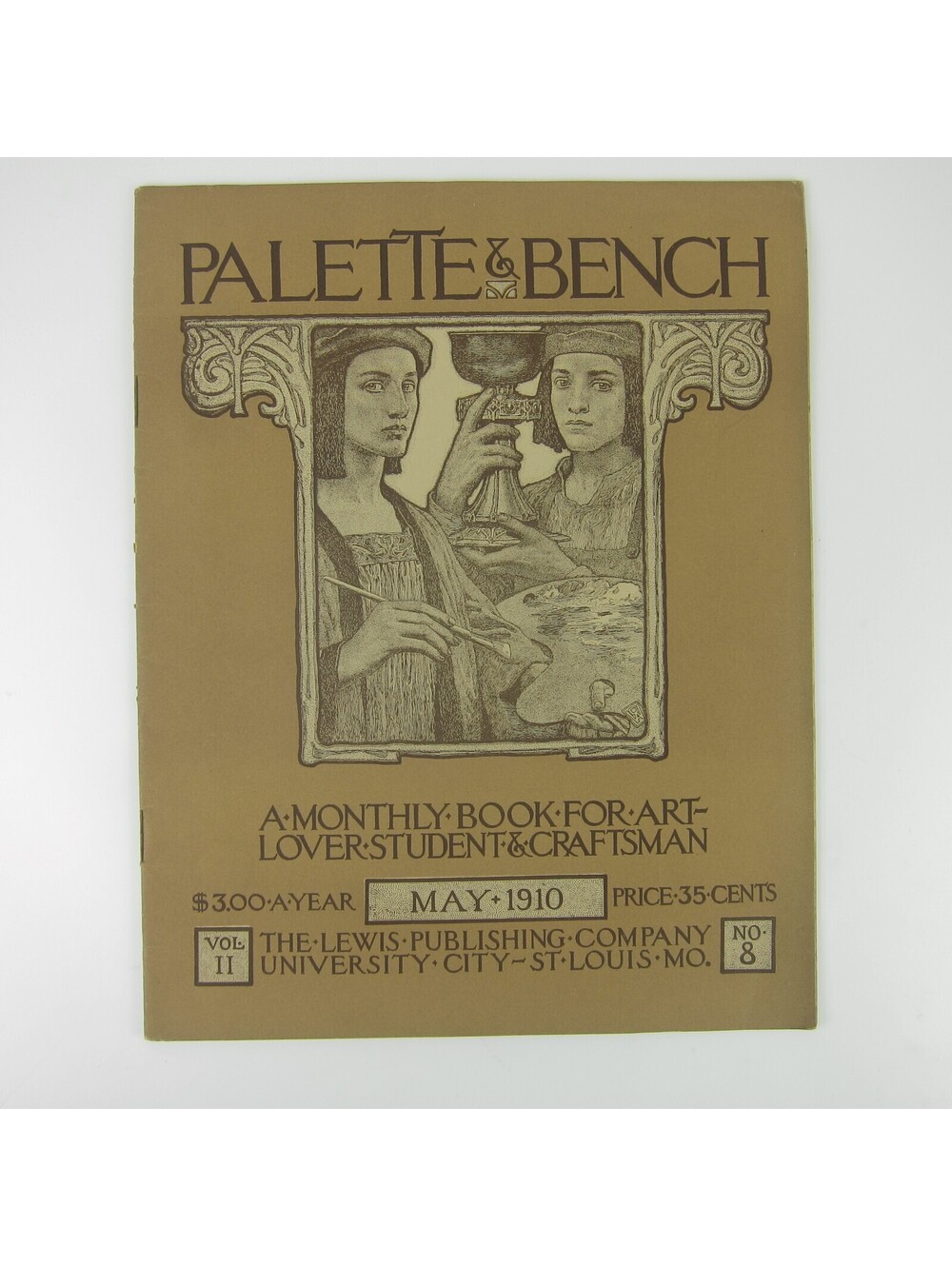 Palette and Bench Monthly Book for Art Lover Student Craftsman May 1910 Antique